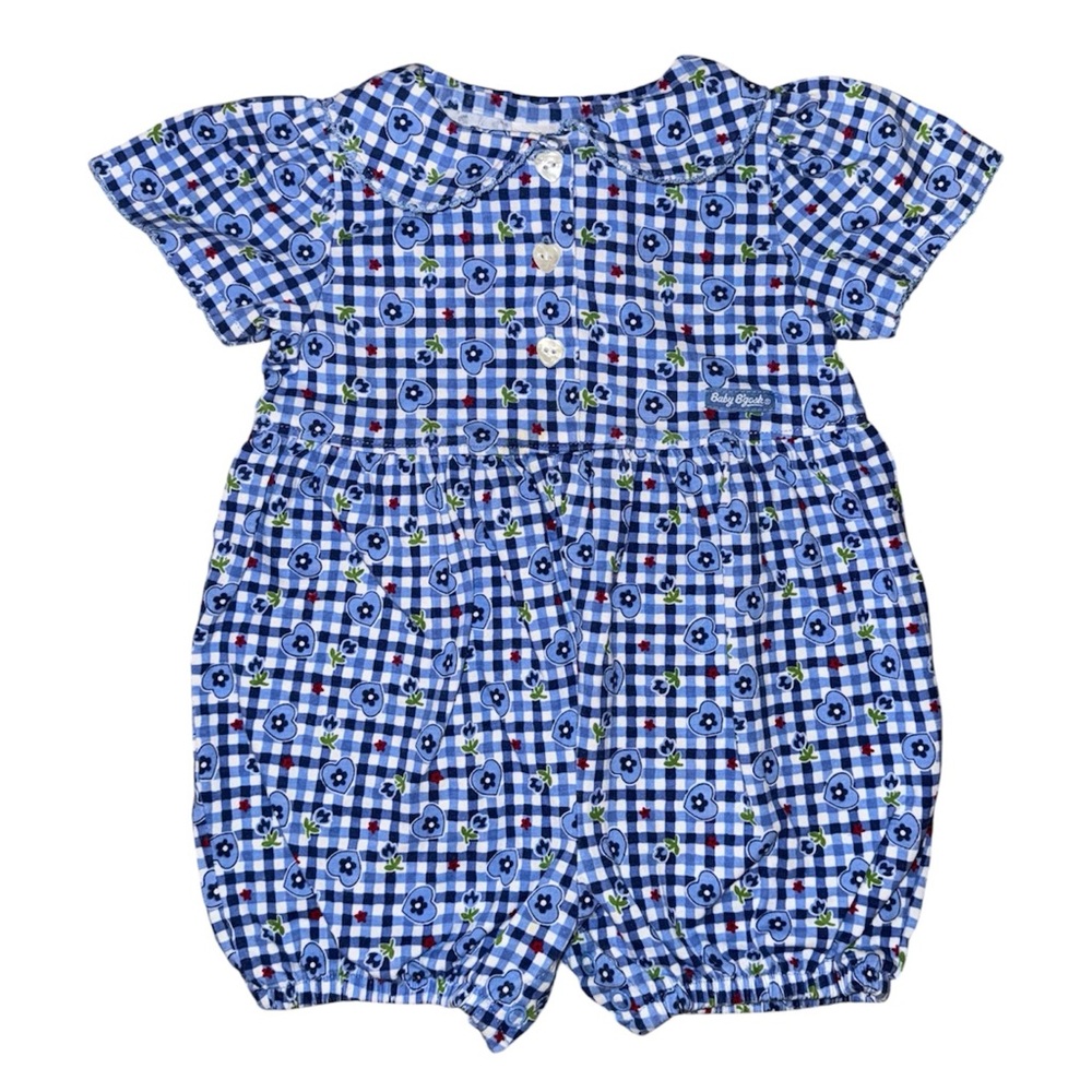 Vintage Baby B’gosh Gingham Romper - Size 24 Months